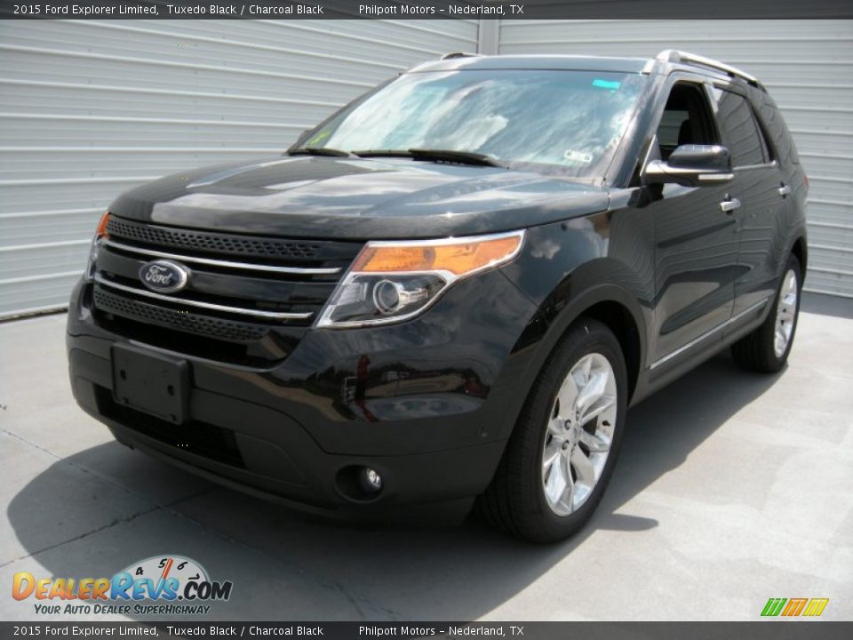 2015 Ford Explorer Limited Tuxedo Black / Charcoal Black Photo #7