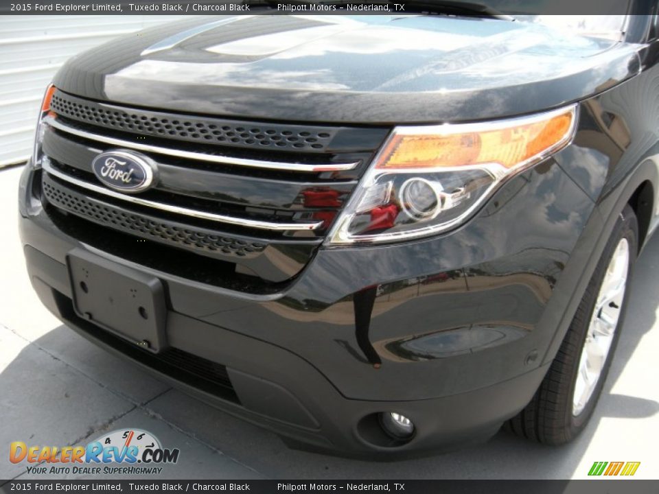 2015 Ford Explorer Limited Tuxedo Black / Charcoal Black Photo #10
