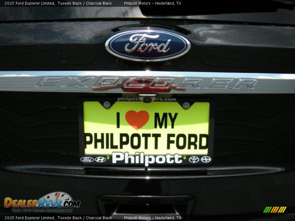2015 Ford Explorer Limited Tuxedo Black / Charcoal Black Photo #14