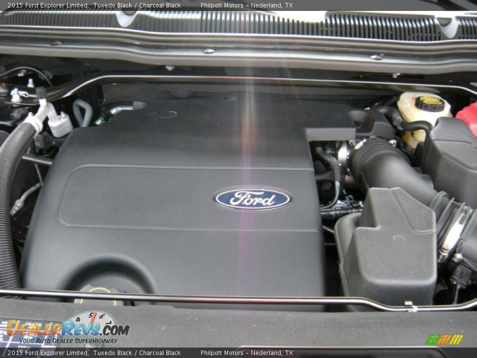 2015 Ford Explorer Limited Tuxedo Black / Charcoal Black Photo #16