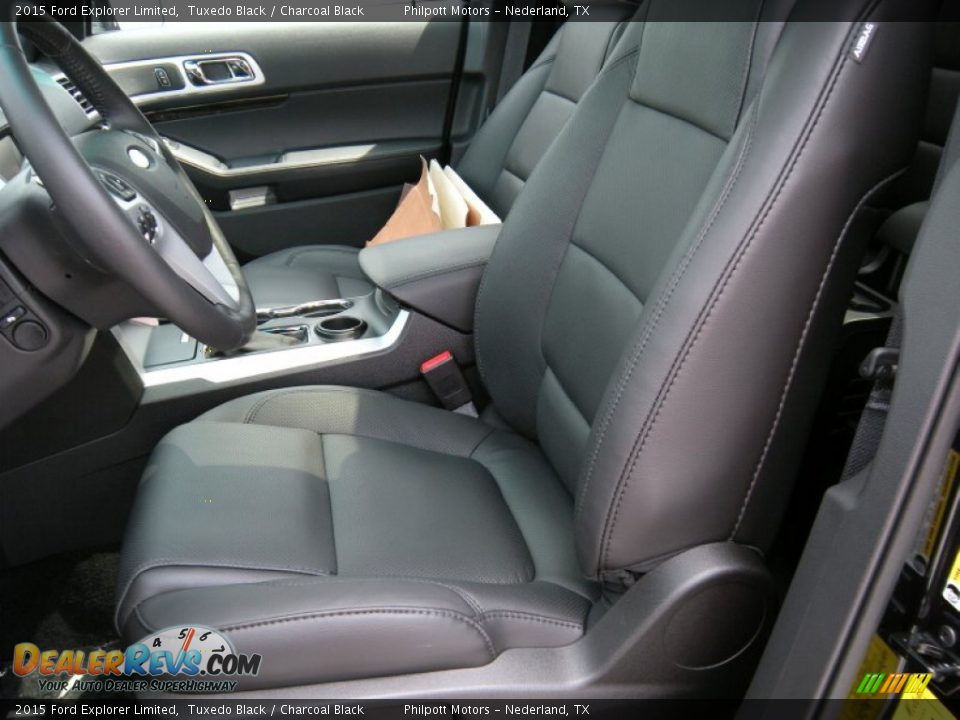 2015 Ford Explorer Limited Tuxedo Black / Charcoal Black Photo #28