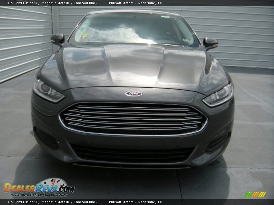 Magnetic Metallic 2015 Ford Fusion SE Photo #8