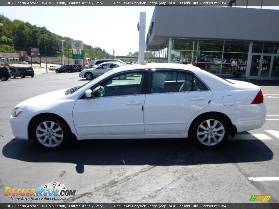 2007 Honda Accord EX-L V6 Sedan Taffeta White / Ivory Photo #2