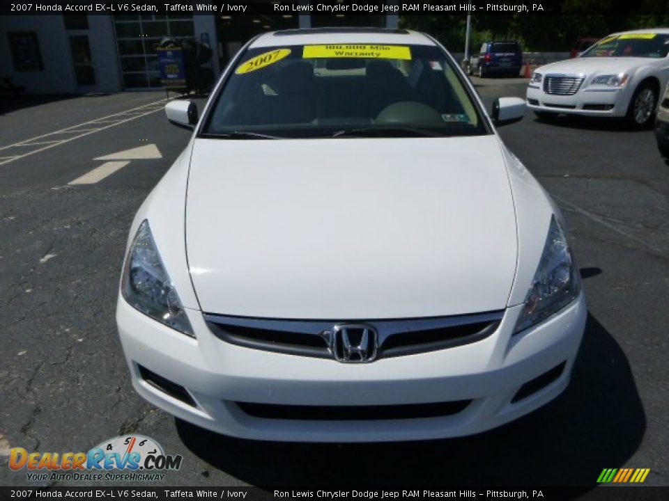 2007 Honda Accord EX-L V6 Sedan Taffeta White / Ivory Photo #8