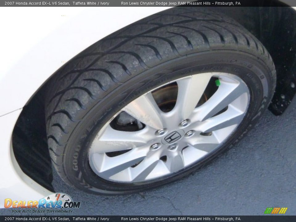 2007 Honda Accord EX-L V6 Sedan Taffeta White / Ivory Photo #9