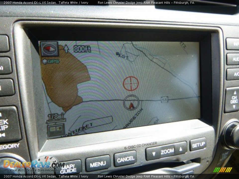 2007 Honda Accord EX-L V6 Sedan Taffeta White / Ivory Photo #17