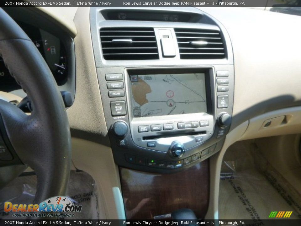 2007 Honda Accord EX-L V6 Sedan Taffeta White / Ivory Photo #18