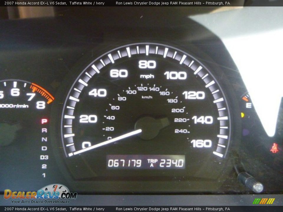 2007 Honda Accord EX-L V6 Sedan Taffeta White / Ivory Photo #19