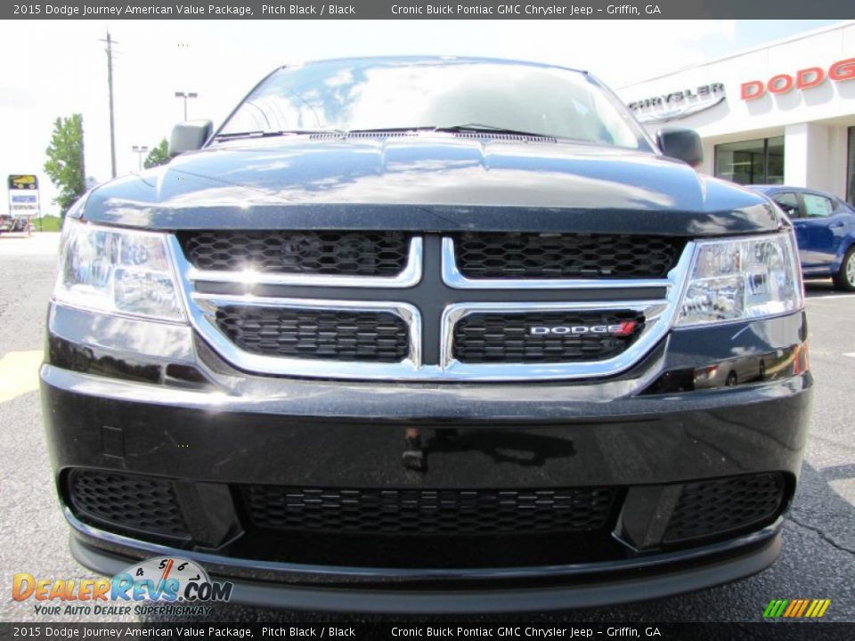 2015 Dodge Journey American Value Package Pitch Black / Black Photo #2