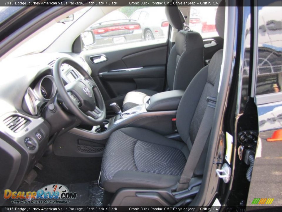 2015 Dodge Journey American Value Package Pitch Black / Black Photo #9