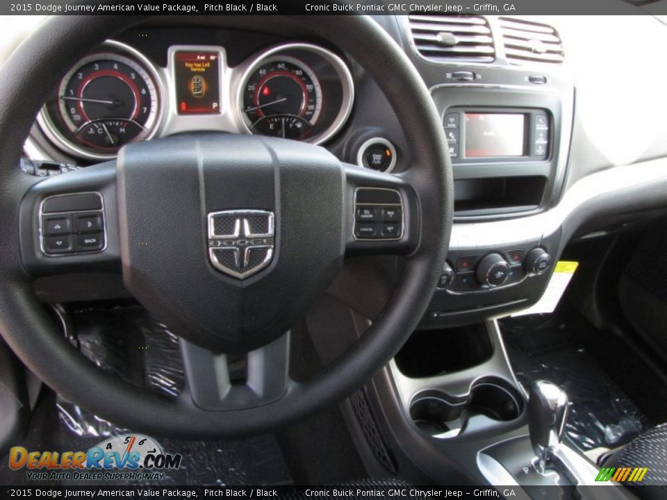 2015 Dodge Journey American Value Package Pitch Black / Black Photo #10