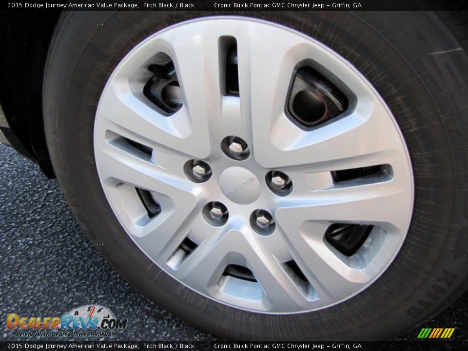2015 Dodge Journey American Value Package Pitch Black / Black Photo #12