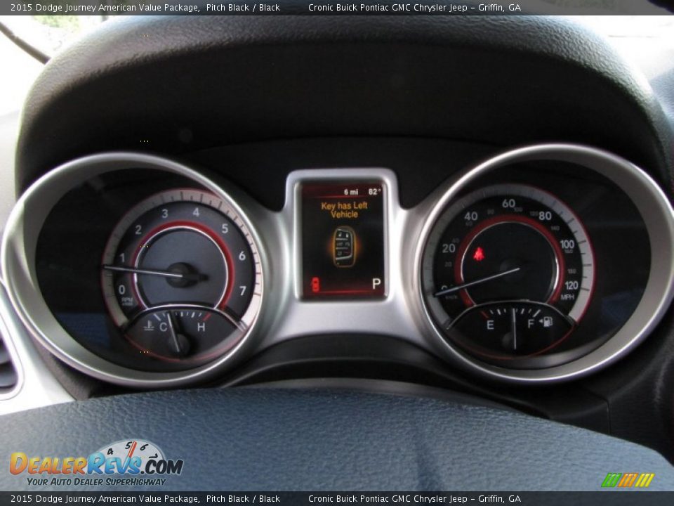 2015 Dodge Journey American Value Package Pitch Black / Black Photo #14