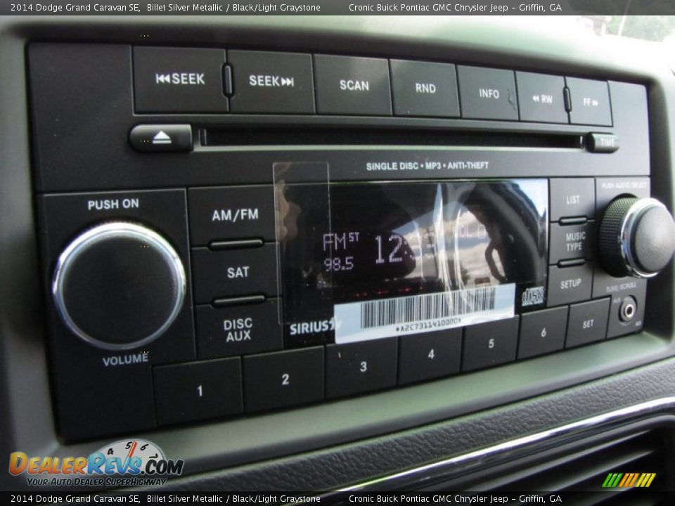 2014 Dodge Grand Caravan SE Billet Silver Metallic / Black/Light Graystone Photo #14