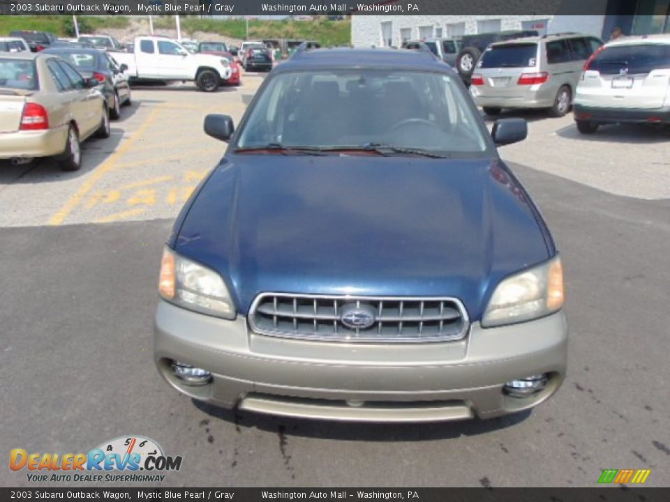 2003 Subaru Outback Wagon Mystic Blue Pearl / Gray Photo #3