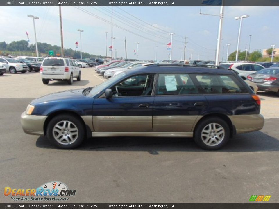 2003 Subaru Outback Wagon Mystic Blue Pearl / Gray Photo #5