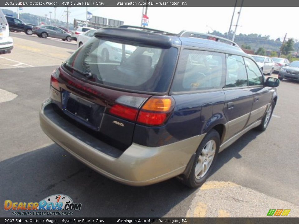 2003 Subaru Outback Wagon Mystic Blue Pearl / Gray Photo #9