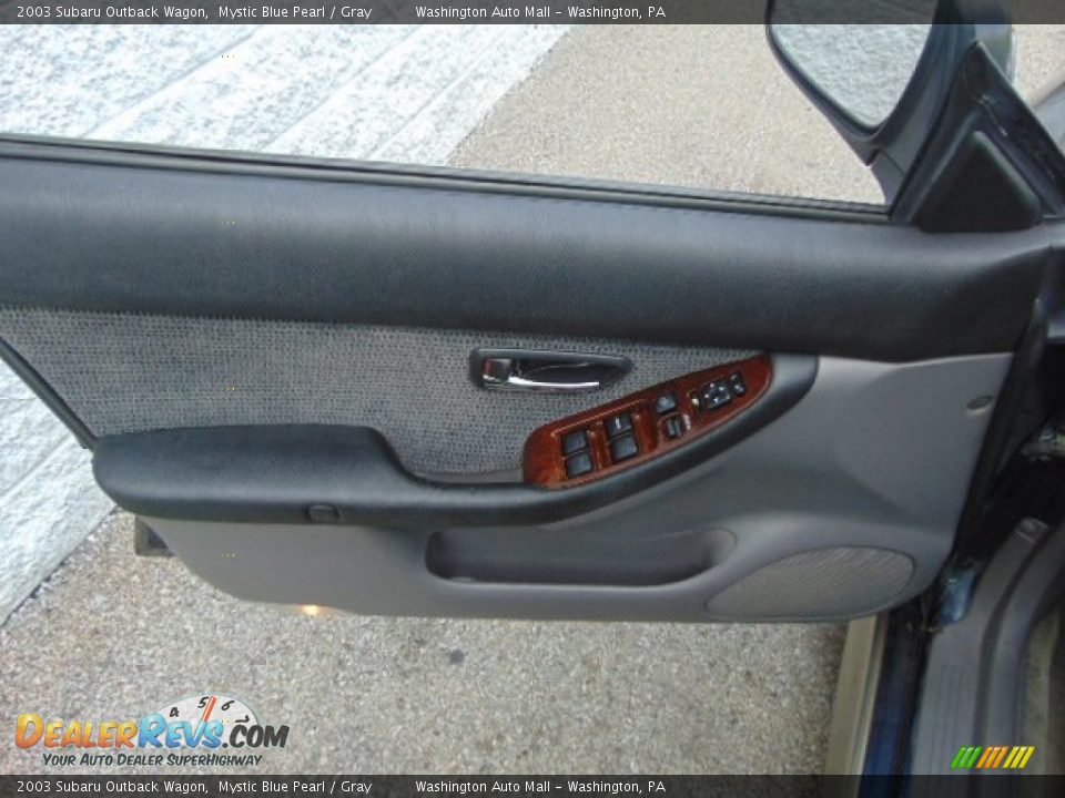 2003 Subaru Outback Wagon Mystic Blue Pearl / Gray Photo #10