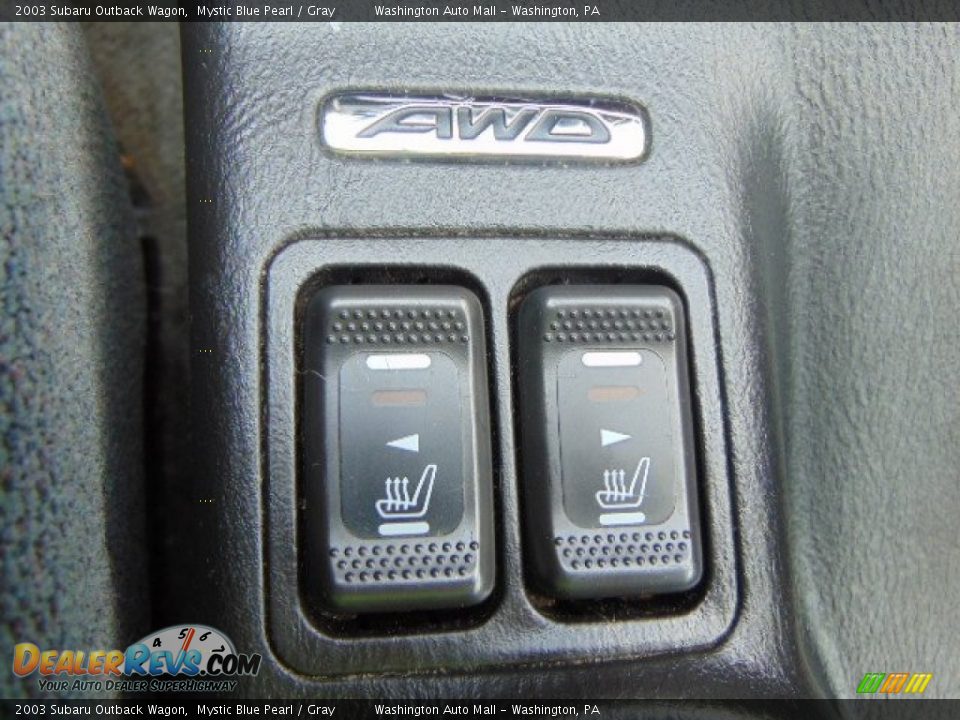 2003 Subaru Outback Wagon Mystic Blue Pearl / Gray Photo #14