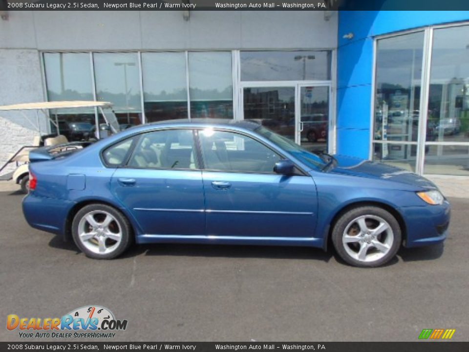 2008 Subaru Legacy 2.5i Sedan Newport Blue Pearl / Warm Ivory Photo #2
