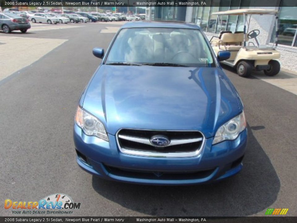 2008 Subaru Legacy 2.5i Sedan Newport Blue Pearl / Warm Ivory Photo #4