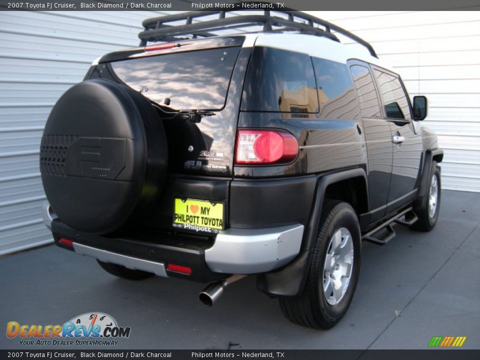 2007 Toyota FJ Cruiser Black Diamond / Dark Charcoal Photo #4