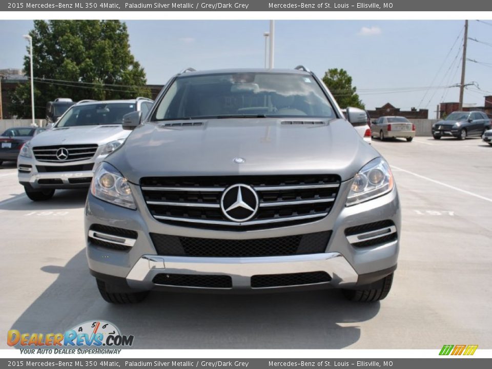2015 Mercedes-Benz ML 350 4Matic Paladium Silver Metallic / Grey/Dark Grey Photo #5