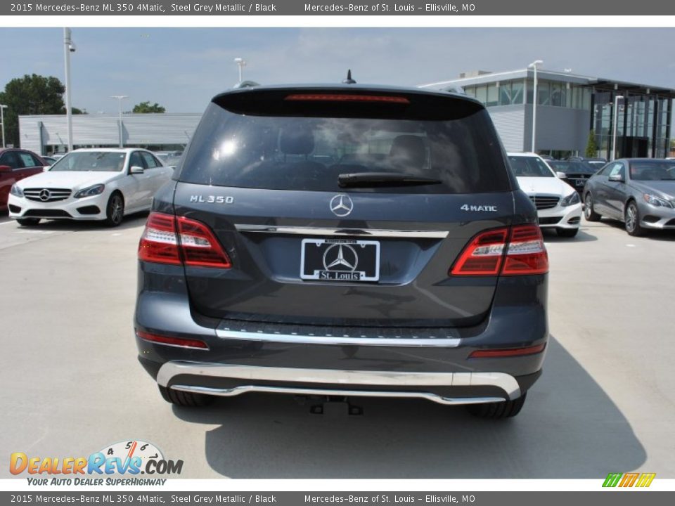 2015 Mercedes-Benz ML 350 4Matic Steel Grey Metallic / Black Photo #3