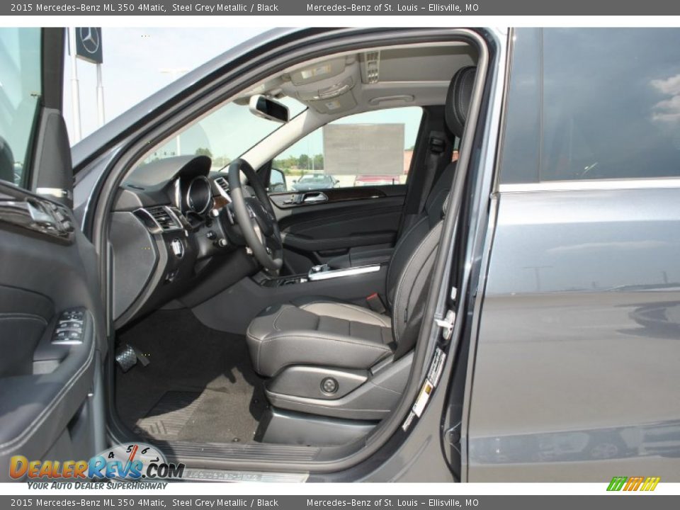 2015 Mercedes-Benz ML 350 4Matic Steel Grey Metallic / Black Photo #4