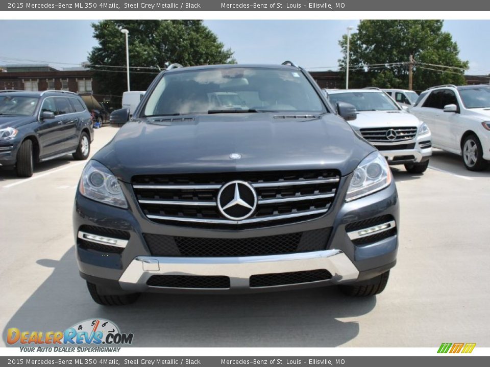 2015 Mercedes-Benz ML 350 4Matic Steel Grey Metallic / Black Photo #5