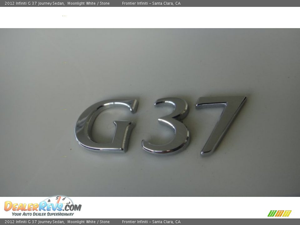 2012 Infiniti G 37 Journey Sedan Moonlight White / Stone Photo #20