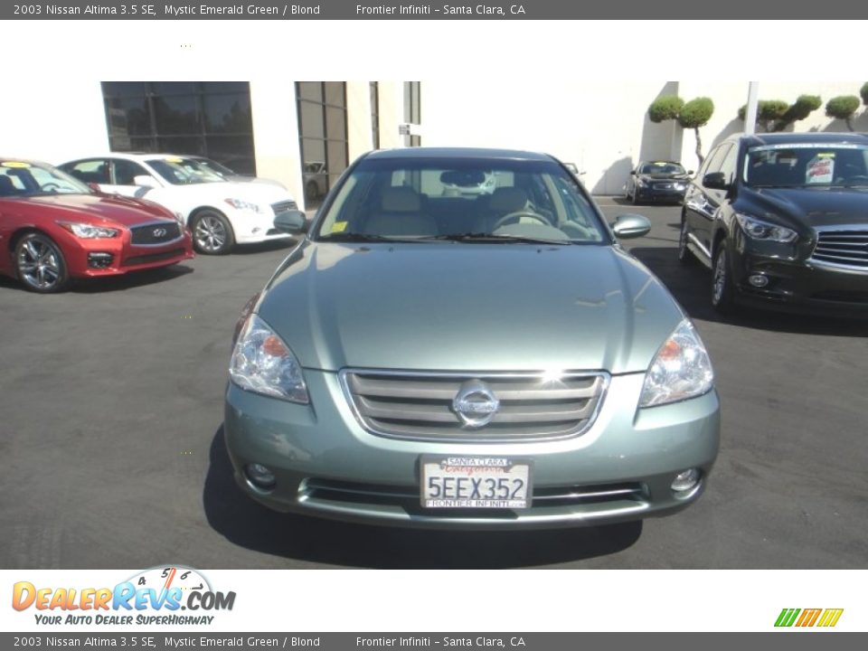 2003 Nissan Altima 3.5 SE Mystic Emerald Green / Blond Photo #3