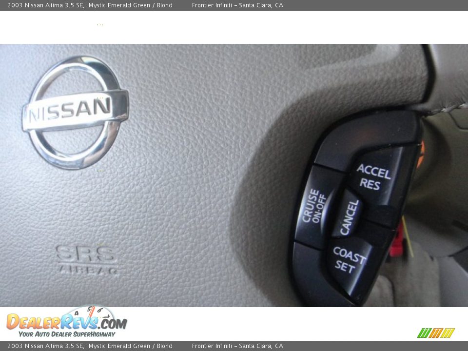 2003 Nissan Altima 3.5 SE Mystic Emerald Green / Blond Photo #10
