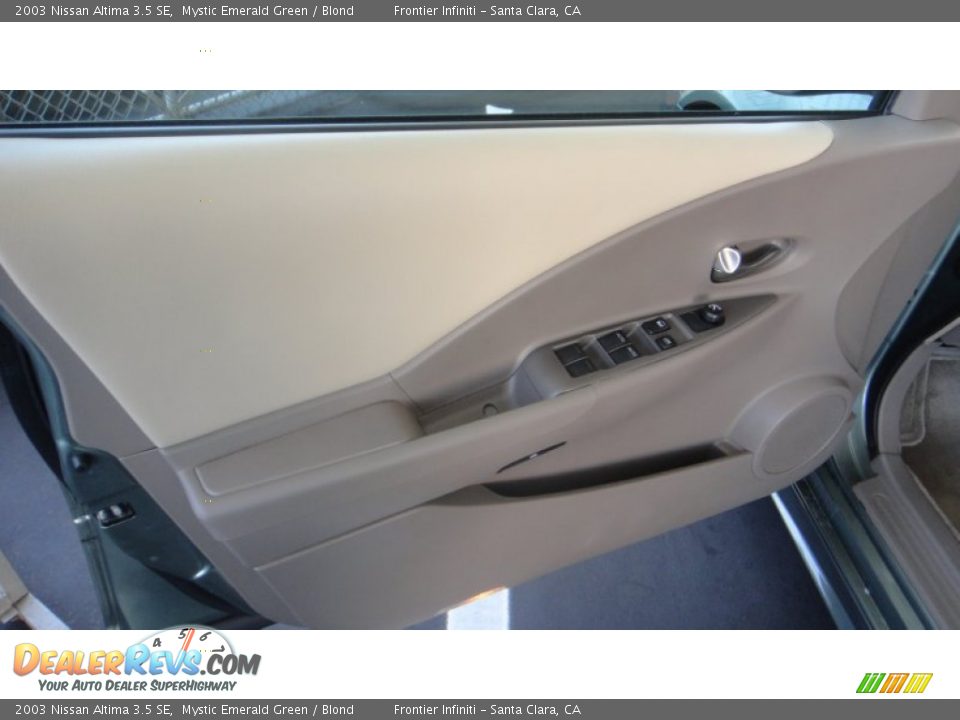 2003 Nissan Altima 3.5 SE Mystic Emerald Green / Blond Photo #14