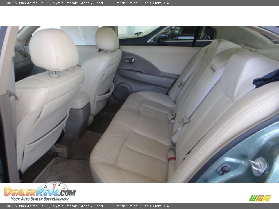 2003 Nissan Altima 3.5 SE Mystic Emerald Green / Blond Photo #15
