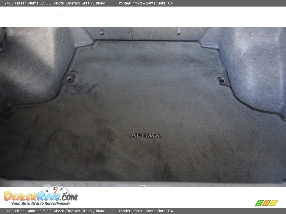 2003 Nissan Altima 3.5 SE Mystic Emerald Green / Blond Photo #17