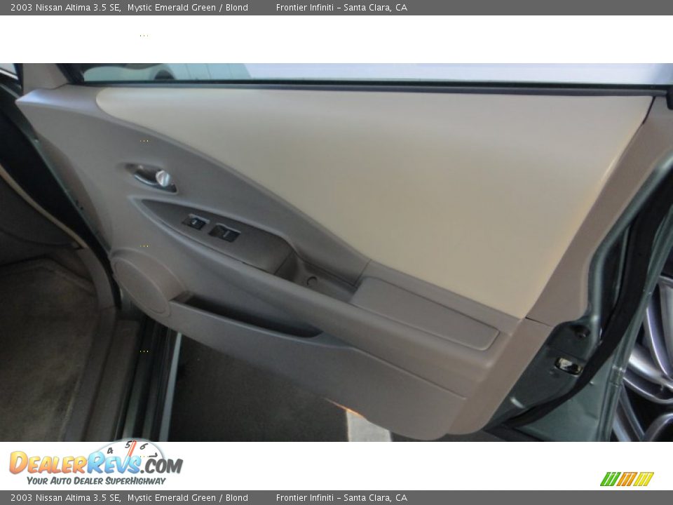 2003 Nissan Altima 3.5 SE Mystic Emerald Green / Blond Photo #24
