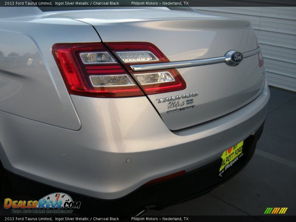 2013 Ford Taurus Limited Ingot Silver Metallic / Charcoal Black Photo #18