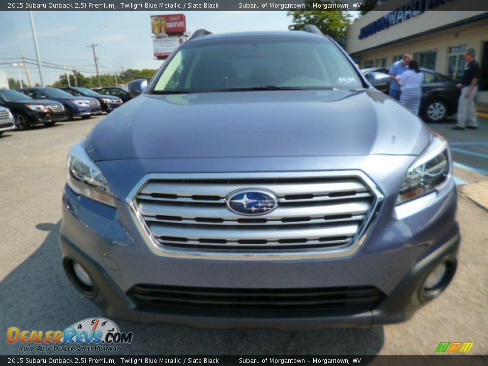 2015 Subaru Outback 2.5i Premium Twilight Blue Metallic / Slate Black Photo #2