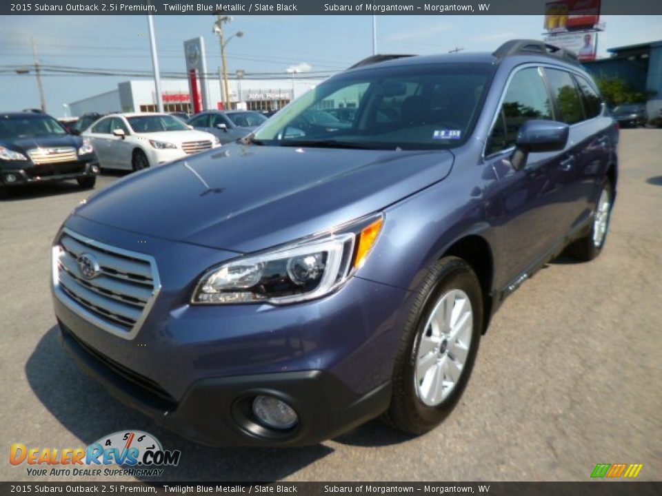 2015 Subaru Outback 2.5i Premium Twilight Blue Metallic / Slate Black Photo #3