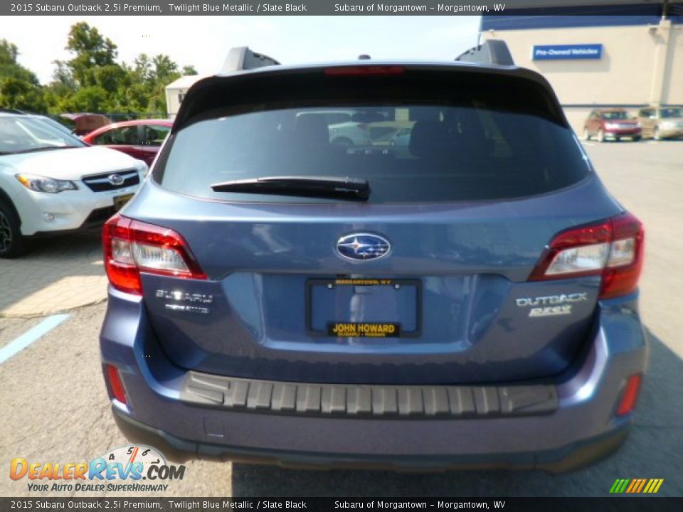 2015 Subaru Outback 2.5i Premium Twilight Blue Metallic / Slate Black Photo #6