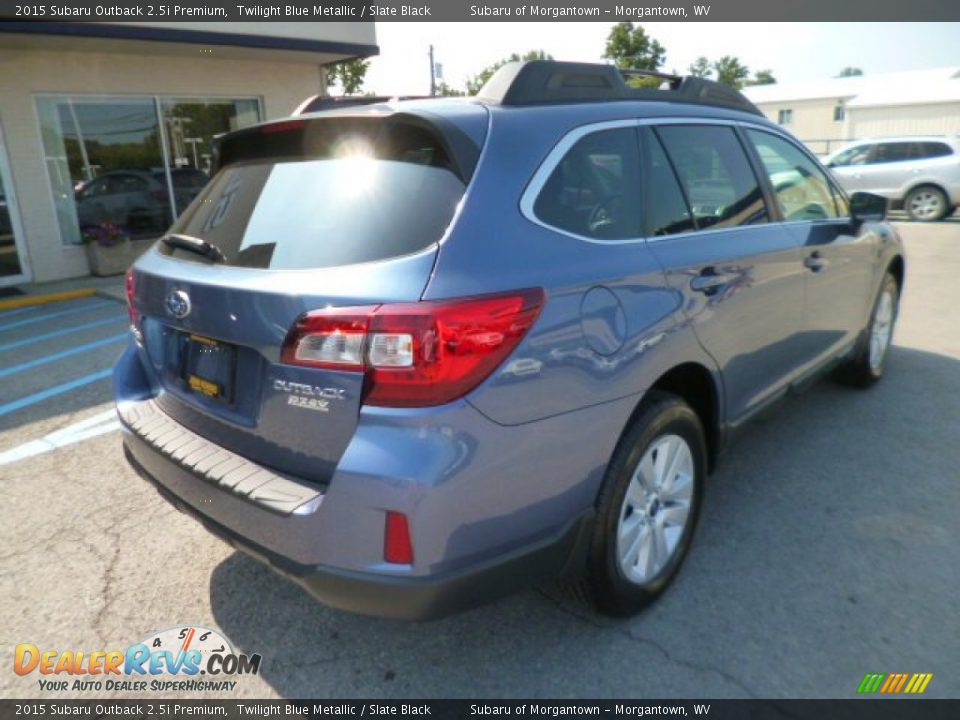 2015 Subaru Outback 2.5i Premium Twilight Blue Metallic / Slate Black Photo #7