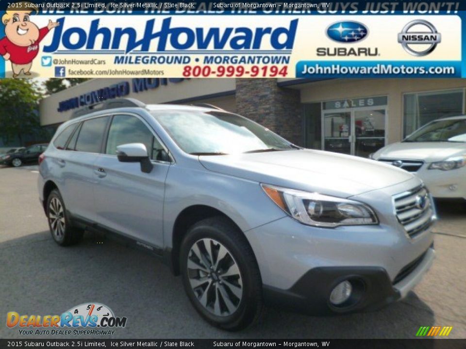 2015 Subaru Outback 2.5i Limited Ice Silver Metallic / Slate Black Photo #1
