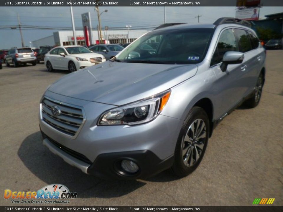 2015 Subaru Outback 2.5i Limited Ice Silver Metallic / Slate Black Photo #3