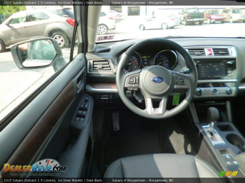 2015 Subaru Outback 2.5i Limited Ice Silver Metallic / Slate Black Photo #13