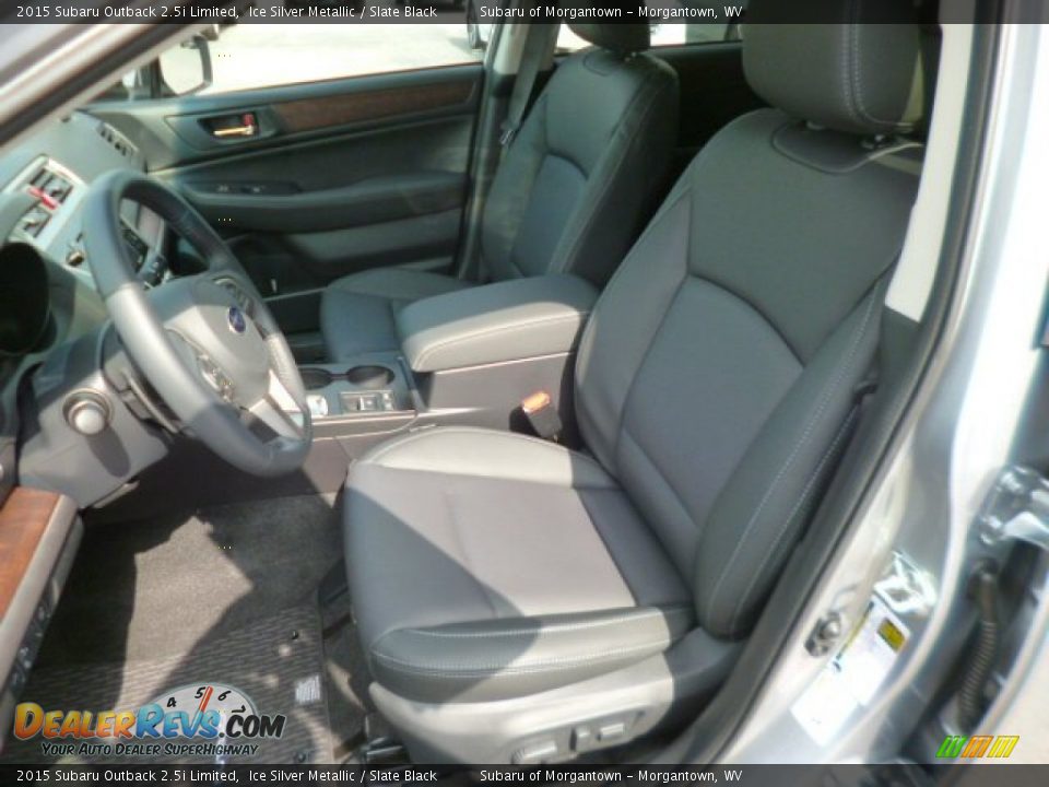 2015 Subaru Outback 2.5i Limited Ice Silver Metallic / Slate Black Photo #14