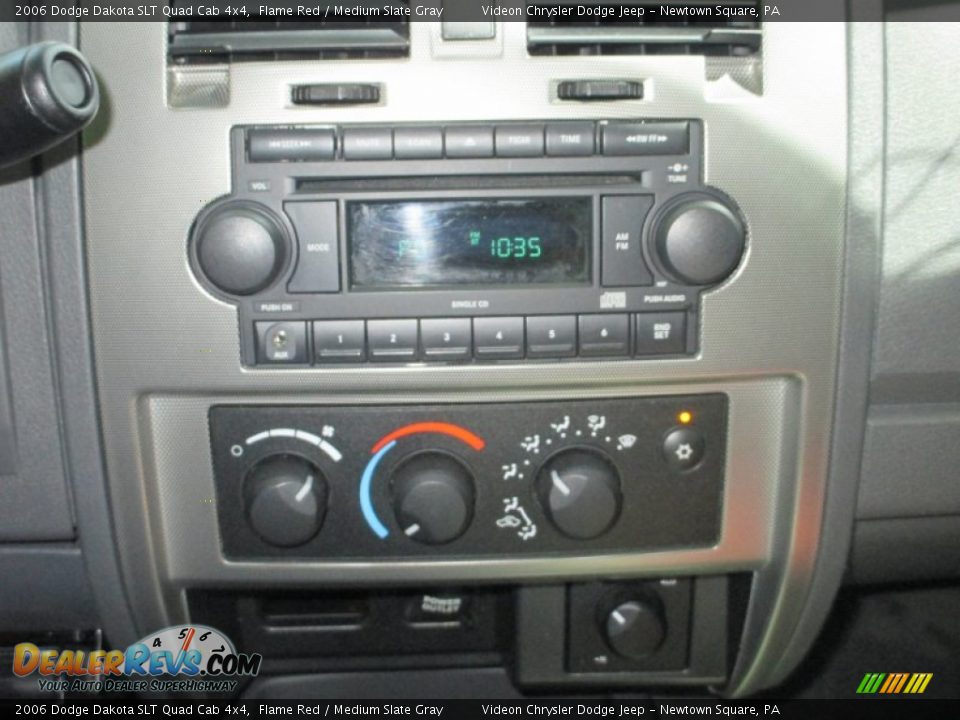 2006 Dodge Dakota SLT Quad Cab 4x4 Flame Red / Medium Slate Gray Photo #23