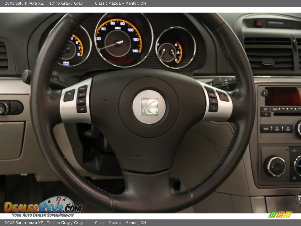 2008 Saturn Aura XE Steering Wheel Photo #6