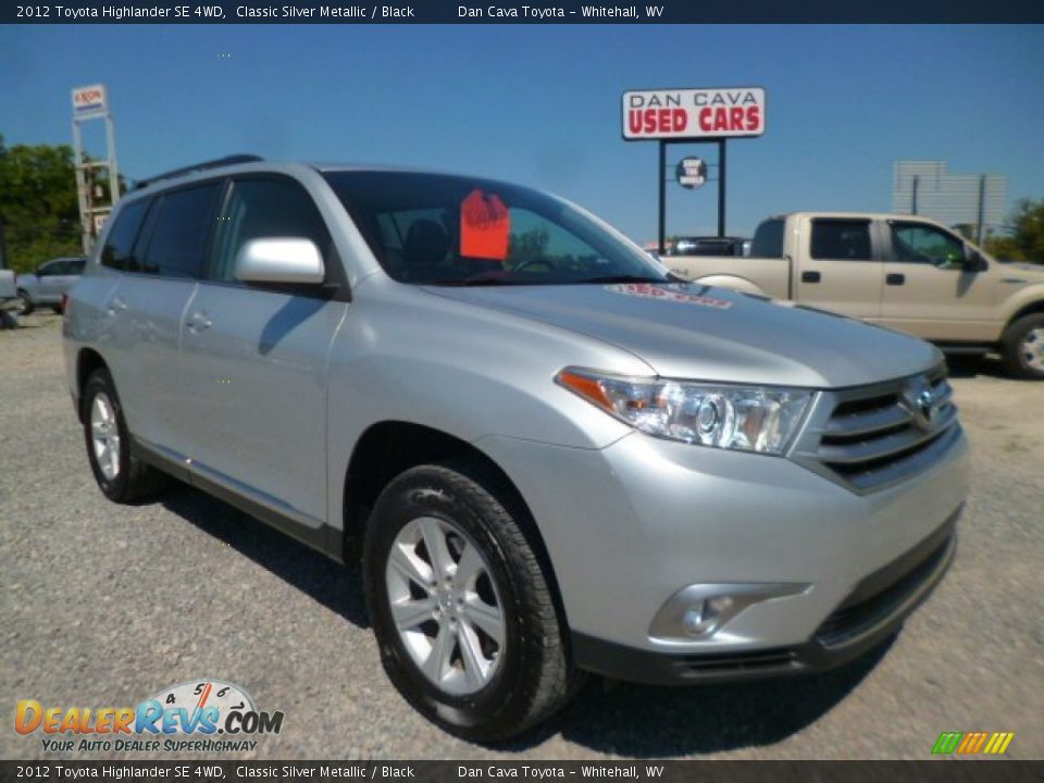 2012 Toyota Highlander SE 4WD Classic Silver Metallic / Black Photo #1