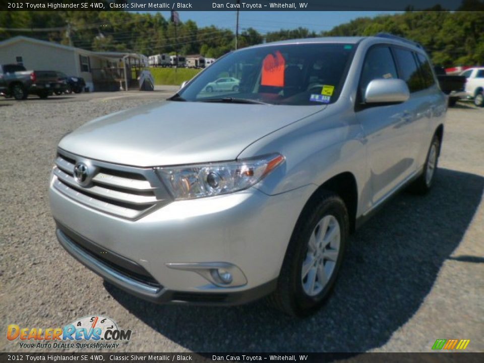 2012 Toyota Highlander SE 4WD Classic Silver Metallic / Black Photo #2